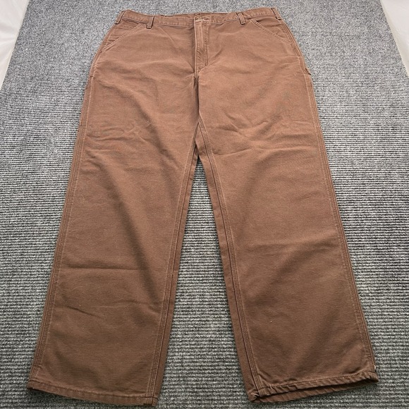 Vintage Carhartt B11 CHT Duck Dungaree Work Pants Men's‎ Size 42x32 Brown NWT